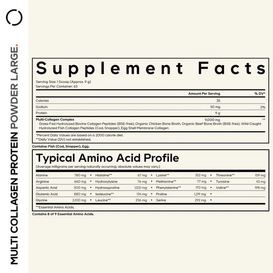 Multi Collagen Protein Powder Large.