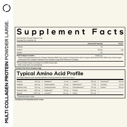 Multi Collagen Protein Powder Large.